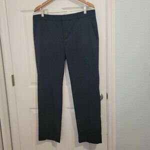 Banana Republic Reegan Slim Stripe Blue Lined Dress Pants 14